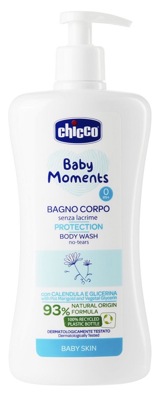 CHICCO BABY MOMENTS BAGNO CORPO SENZA LACRIME PROTECTION 500 ML - Farmacia-flash.it