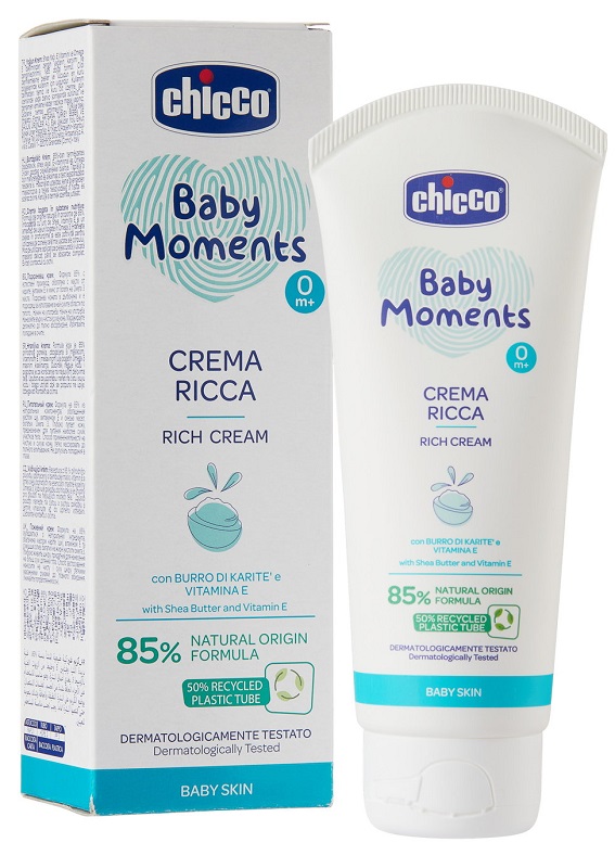 CHICCO BABY MOMENTS CREMA RICCA DELICATE 100 ML - Farmacia-flash.it