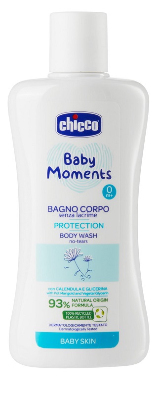 CHICCO BABY MOMENTS BAGNO CORPO SENZA LACRIME PROTECTION 200 ML - Farmacia-flash.it