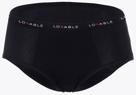 LOVABLE PERIOD PANTIES CULOTTE FLUSSO ABBONDANTE NERO SMALL - Farmacia-flash.it