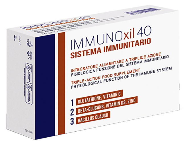IMMUNOXIL 40 SISTEMA IMMUNITARIO 40 COMPRESSE MASTICABILI - Farmacia-flash.it