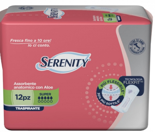 PANNOLONE PER INCONTINENZA SERENITY LIGHT LADY SUPER 12 PEZZI - Farmacia-flash.it