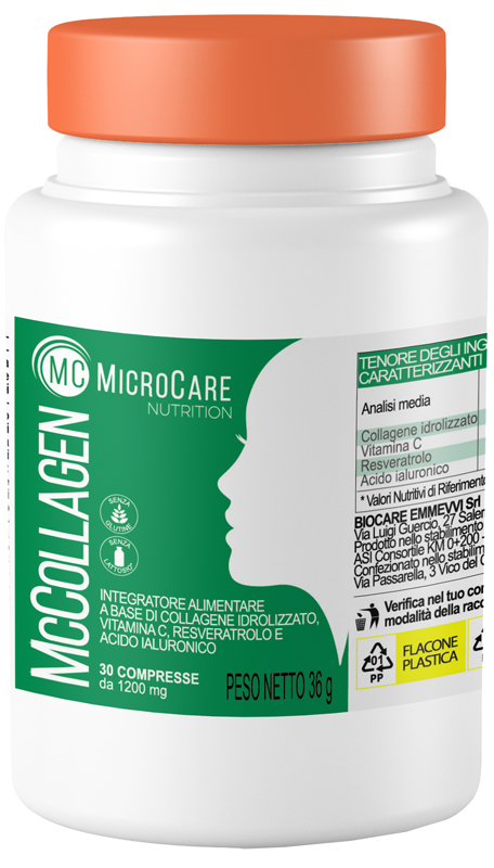 MICROCARE NUTRITION MC COLLAGEN 30 COMPRESSE DA 1200 MG - Farmacia-flash.it
