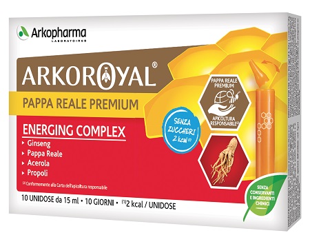ARKOROYAL ENERGING COMPLEX SENZA ZUCCHERO 10 FLACONCINI DA 15 ML - Farmacia-flash.it