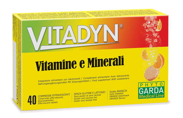 VITADYN VITAMINE/MINERALI 40 COMPRESSE EFFERVESCENTI IN 2 TUBI - Farmacia-flash.it