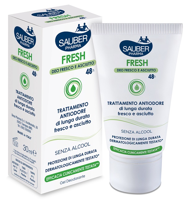 SAUBER FRESH DEODORANTE GEL ASTUCCIO 30 ML - Farmacia-flash.it