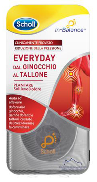 PLANTARE SOLLIEVO DOLORE DA GINOCCHIO A TALLONE SCHOLL IN BALANCE EVERYDAY M - Farmacia-flash.it