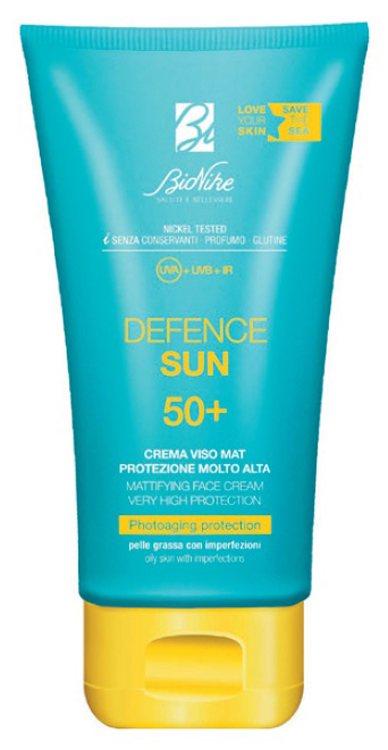 DEFENCE SUN CREMA VISO MAT SPF50+ PROTEZIONE MOLTO ALTA 50 ML - Farmacia-flash.it