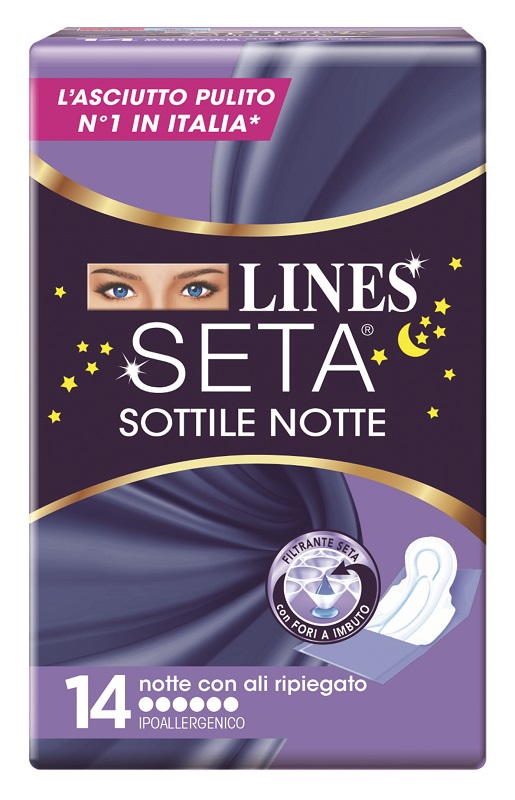LINES SETA SOTTILE NOTTE CON ALI 14 PEZZI - Farmacia-flash.it