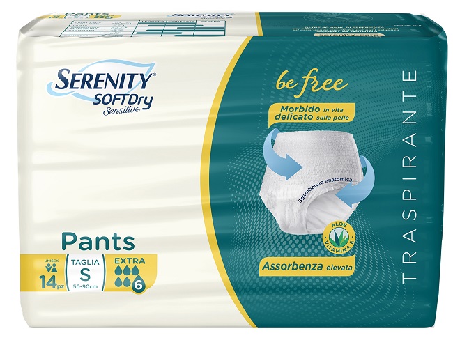 SERENITY PANTS SD SENSITIVE BE FREE EXTRA TAGLIA S 14 PEZZI - Farmacia-flash.it