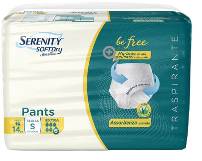 SERENITY PANTS SD SENSITIVE BE FREE SUPER TAGLIA S 14 PEZZI - Farmacia-flash.it