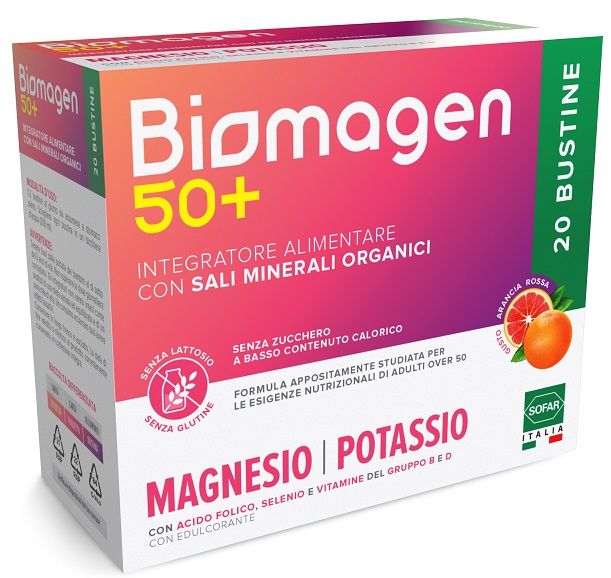 BIOMAGEN 50+ SENZA ZUCCHERI 20 BUSTINE - Farmacia-flash.it