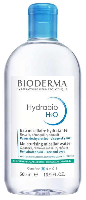 HYDRABIO H2O SOLUZIONE MICELLARE STRUCCANTE IDRATANTE 500 ML - Farmacia-flash.it