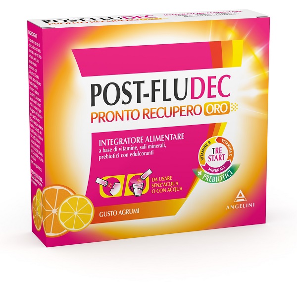 POSTFLUDEC AGRUMI PRONTO RECUPERO ORO 12 BUSTINE - Farmacia-flash.it