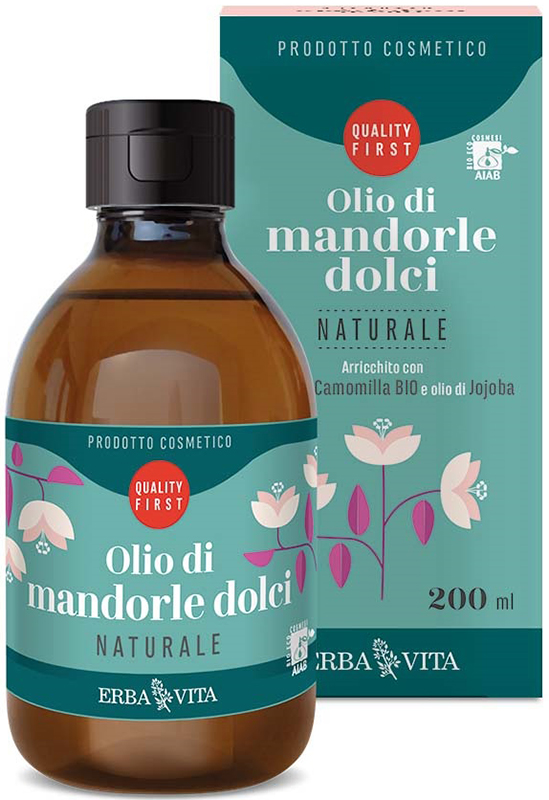 OLIO DI MANDORLE DOLCI NATURALE 200 ML - Farmacia-flash.it