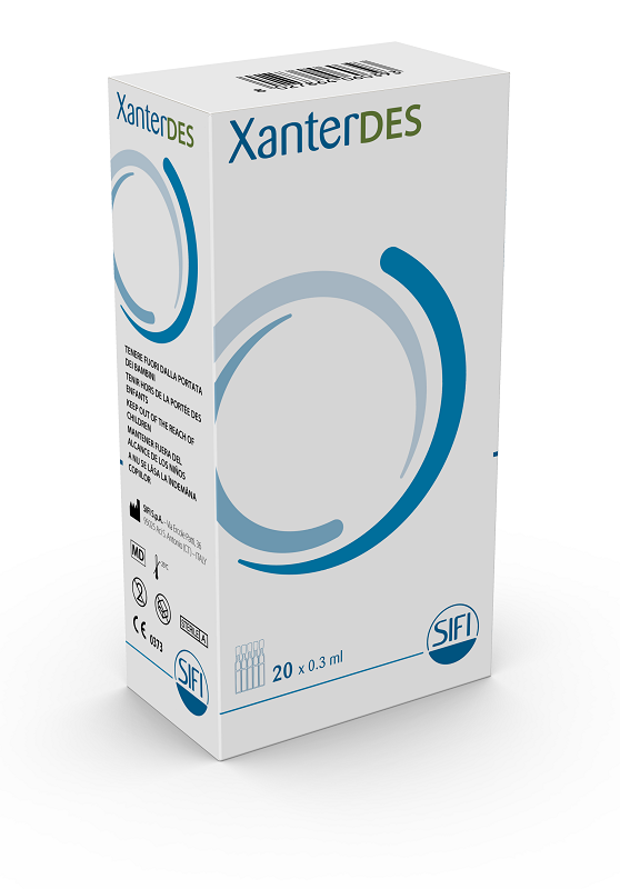 XANTERDES SOLUZIONE OFTALMICA 20 FLACONCINI MONODOSE DA 0,3 ML - Farmacia-flash.it