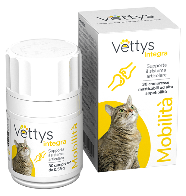 VETTYS INTEGRA MOBILITA' GATTO 30 COMPRESSE MASTICABILI - Farmacia-flash.it