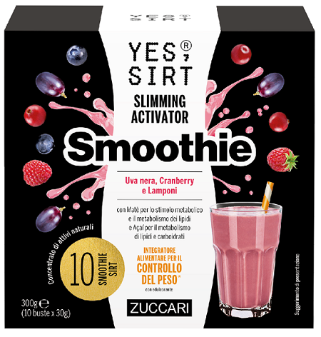 YES SIRT SMOOTHIE UVA NERA-CRANBERRY-LAMPONI 10X30 G - Farmacia-flash.it