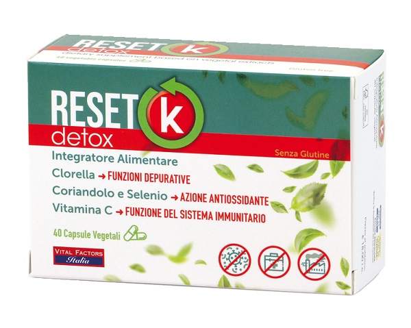 RESET K DETOX 40 CAPSULE - Farmacia-flash.it