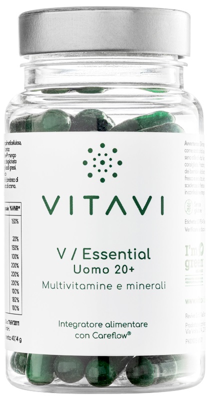 VITAVI V ESSENTIAL UOMO 20+ 60 CAPSULE - Farmacia-flash.it