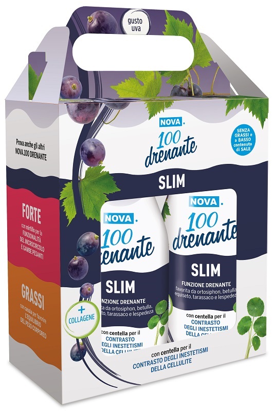 NOVA 100 DRENANTE SLIM UVA BIPACK 2 X 300 ML - Farmacia-flash.it