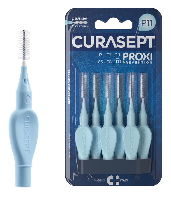 CURASEPT PROXI P11 AZZURRO/LIGHT BLUE 6 PEZZI - Farmacia-flash.it