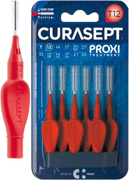 CURASEPT PROXI T12 ROSSO/RED 6 PEZZI - Farmacia-flash.it