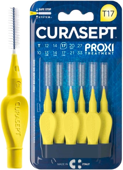 CURASEPT PROXI T17 GIALLO/YELLOW 6 PEZZI - Farmacia-flash.it