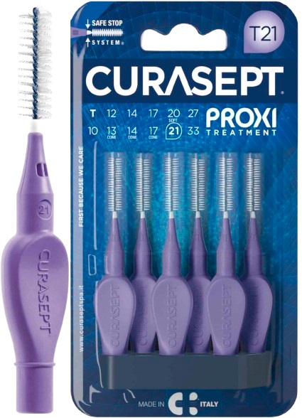 CURASEPT PROXI T21 VIOLA/PURPLE 6 PEZZI - Farmacia-flash.it