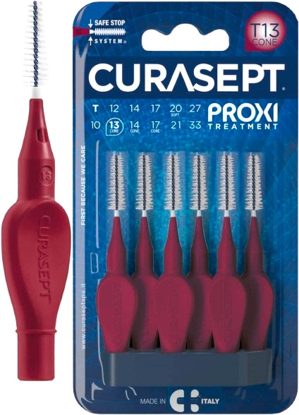 CURASEPT PROXI T13 CONE BORDEAUX 6 PEZZI - Farmacia-flash.it