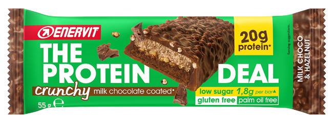 ENERVIT PROTEIN DEAL MILK CHOCO & HAZELNUT 55 G - Farmacia-flash.it