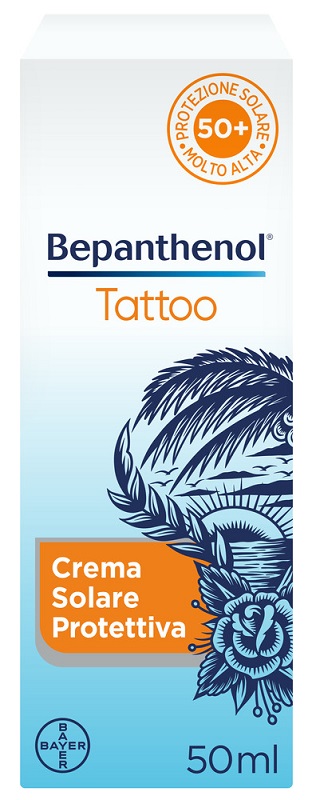 BEPANTHENOL TATTOO CREMA SOLARE PROTETTIVA SPF50+ 50 ML - Farmacia-flash.it