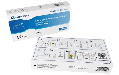 TEST ANTIGENICO RAPIDO COVID-19 AUTODIAGNOSTICO DETERMINAZIONE QUALITATIVA ANTIGENI SARS-COV-2 IN TAMPONI NASALI MEDIANTE IMMUNOCROMATOGRAFIA - Farmacia-flash.it