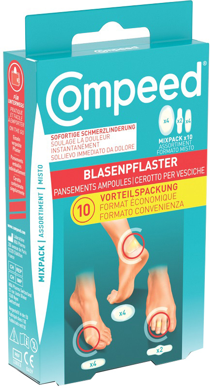 CEROTTI COMPEED PER VESCICHE MISTO BOX 10 PEZZI - Farmacia-flash.it