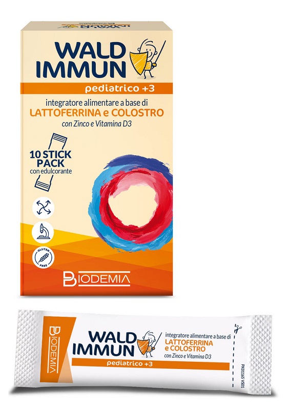 WALD IMMUN PEDIATRICO +3 10 STICK GUSTO CIOCCOLATO - Farmacia-flash.it