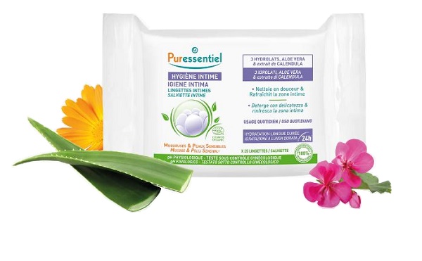 PURESSENTIEL IGIENE INTIMA SALVIETTE 25 PEZZI - Farmacia-flash.it