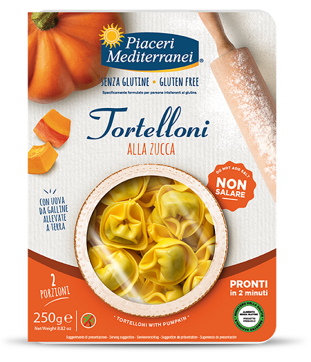 PIACERI MEDITERRANEI TORTELLONI ZUCCA 250 G - Farmacia-flash.it