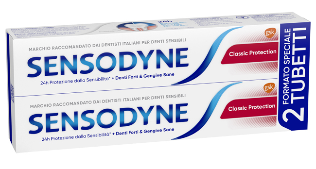 SENSODYNE CLASSICO PROTECTION 2 X 75 ML - Farmacia-flash.it