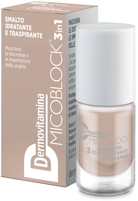 DERMOVITAMINA MICOBLOCK 3IN1 SMALTO IDRATANTE E TRASPIRANTE BEIGE 5 ML - Farmacia-flash.it