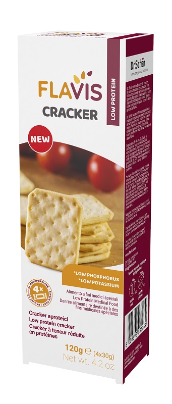 FLAVIS CRACKER APROTEICI 4 PORZIONI DA 30 G - Farmacia-flash.it