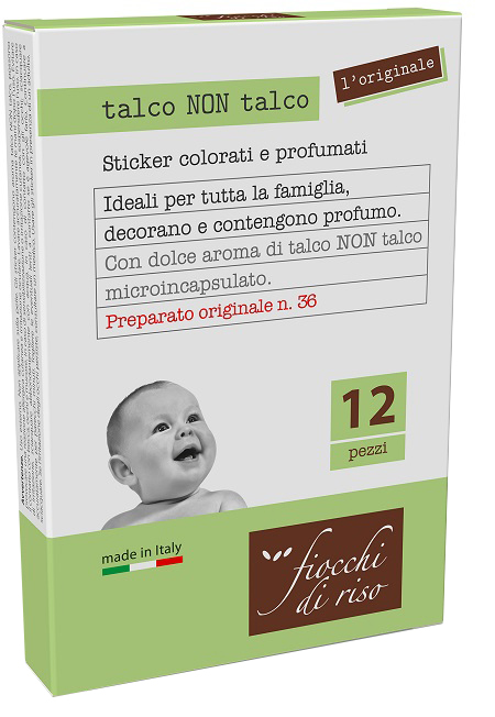 FIOCCHI DI RISO TALCO NON TALCO CEROTTI 12 PEZZI - Farmacia-flash.it