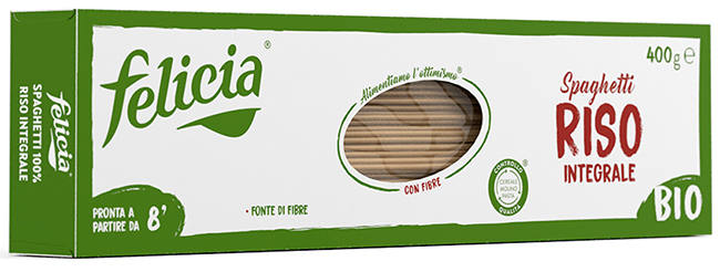 FELICIA BIO RISO INTEGRALE SPAGHETTI 340 G - Farmacia-flash.it