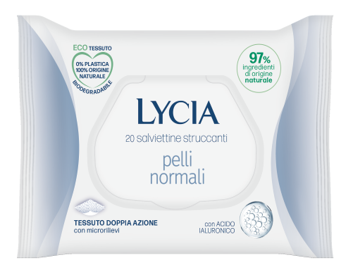 LYCIA SALVIETTINE STRUCCANTI PELLI NORMALI 20 PEZZI - Farmacia-flash.it