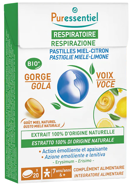 PURESSENTIEL PASTIGLIE MIELE RESPIRAZIONE 44 G - Farmacia-flash.it
