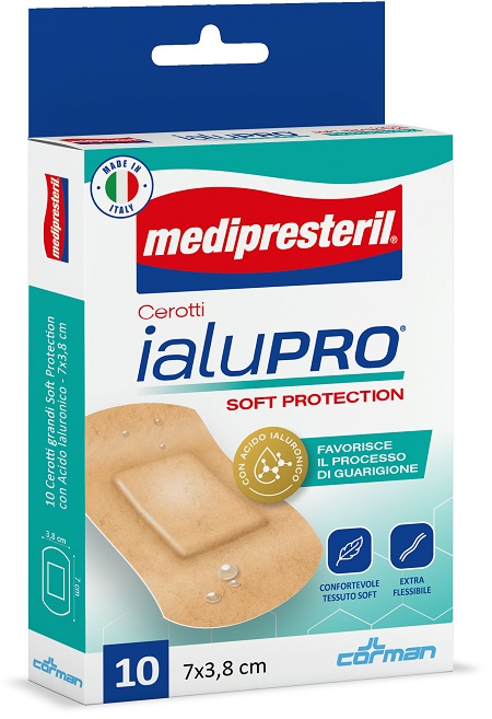 MEDIPRESTERIL CEROTTI IALUPRO SOFT PROTECTION SUPER 7X3,8CM 10 PEZZI - Farmacia-flash.it