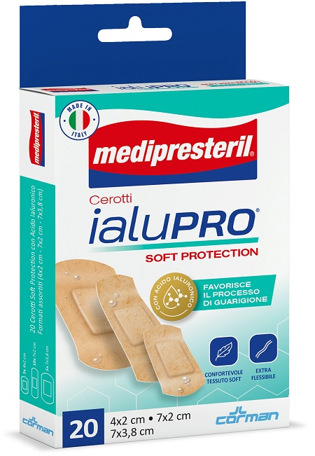 MEDIPRESTERIL CEROTTI IALUPRO SOFT PROTECTION 3 FORMATI ASSORTITI 20 PEZZI - Farmacia-flash.it