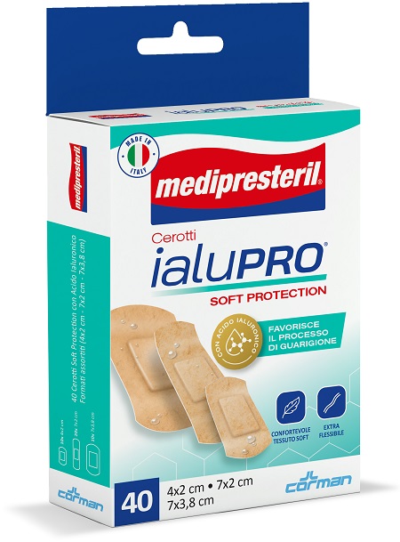 MEDIPRESTERIL CEROTTI IALUPRO SOFT PROTECIONT 3 FORMATI ASSORTITI 40 PEZZI - Farmacia-flash.it