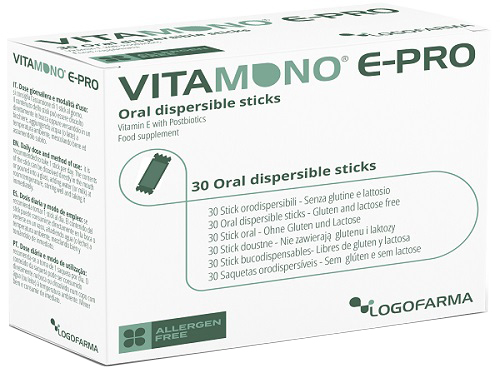 VITAMONO E-PRO 30 STICK ORODISPERSIBILI DA 1,1 G - Farmacia-flash.it