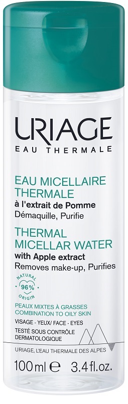 URIAGE EAU MICELLAIRE THERMALE PELLI MISTE GRASSE FLACONE 100 ML - Farmacia-flash.it