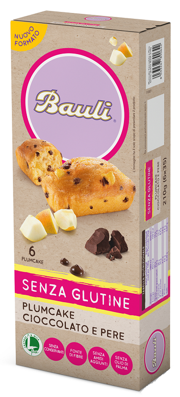 BAULI PLUMCAKE CIOCCOLATO-PERE 6X35 G - Farmacia-flash.it